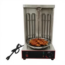 Electric Turkish Barbecue Vertical Broil 2Heating Element Rotating Grill Machine