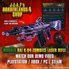 Borderlands 4✨ MODDED 110K DPS RAI K-84 LASER RIFLE AR BL4 GEAR ✅PC-PS-XBOX✨