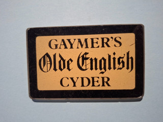 GAYMER'S OLDE ENGLISH CYDER beer pump keg font ale t bar badge cider