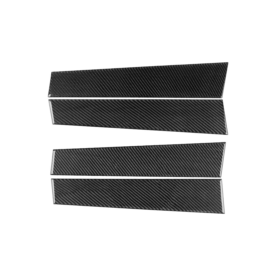 Cubierta de panel de pilar B lateral Windoiw de fibra de carbono real para Dodge Durango 11-24 Foto 2 de 4