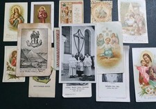 Vintage Holy Prayer Cards Bundle German Guardian Angel Christian Religious +foto