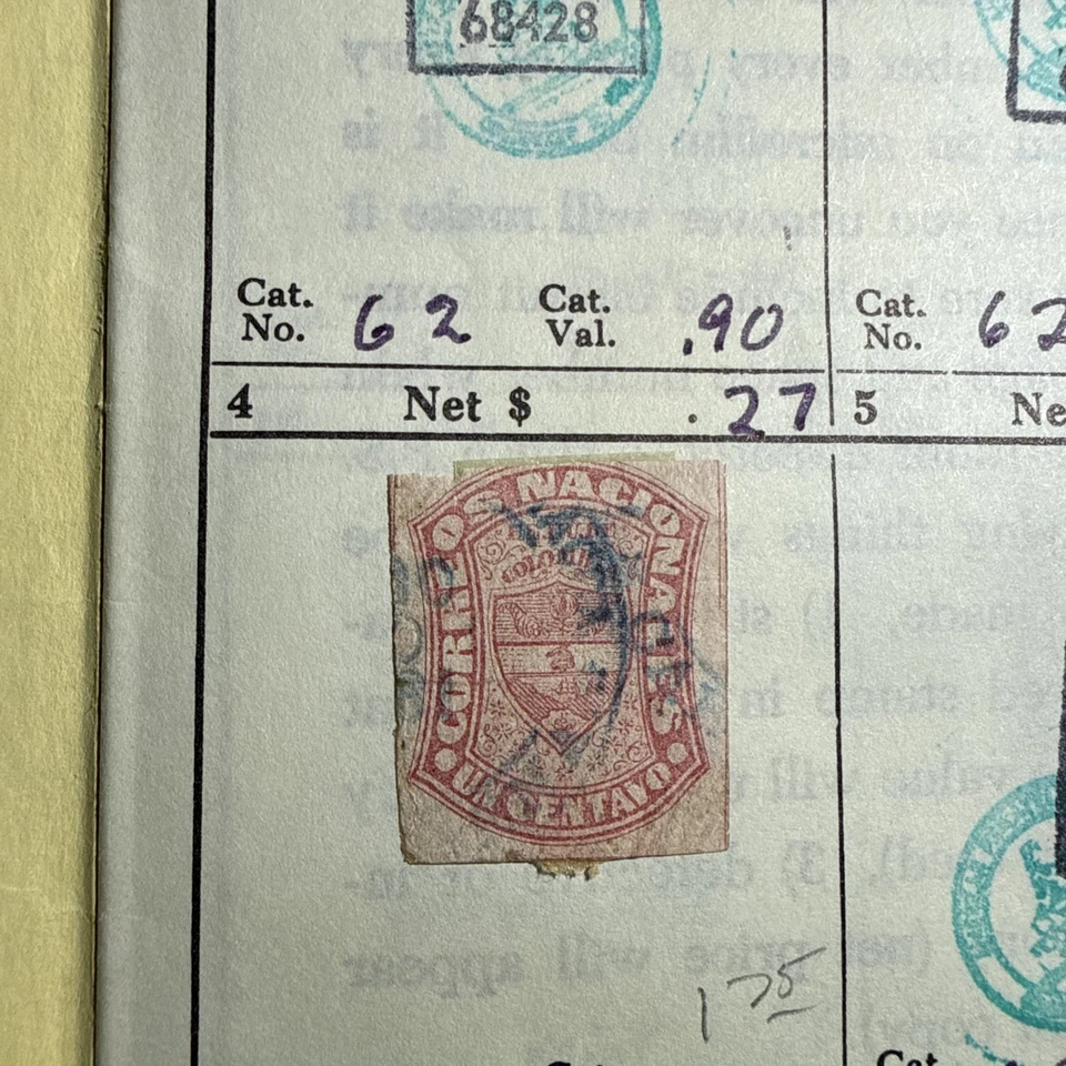 Lote de estampillas de Columbia bonito lote de 71 estampillas usadas/bisagras en folleto años 1870’s-1940’s Foto 2 de 4