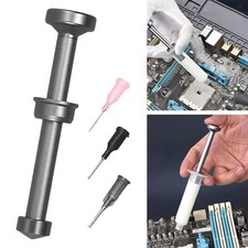 Dispenser a Stantuffo per Siringa in Metallo, Lega di Alluminio per Saldatura,