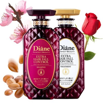 Moist Diane Anti Hair Loss Shampoo and 15.2 Fl Oz (Pack of 2), Clear