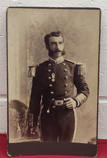 Photo ancienne cabinet officier militaire / CDV époque guerre civile hispano-américaine