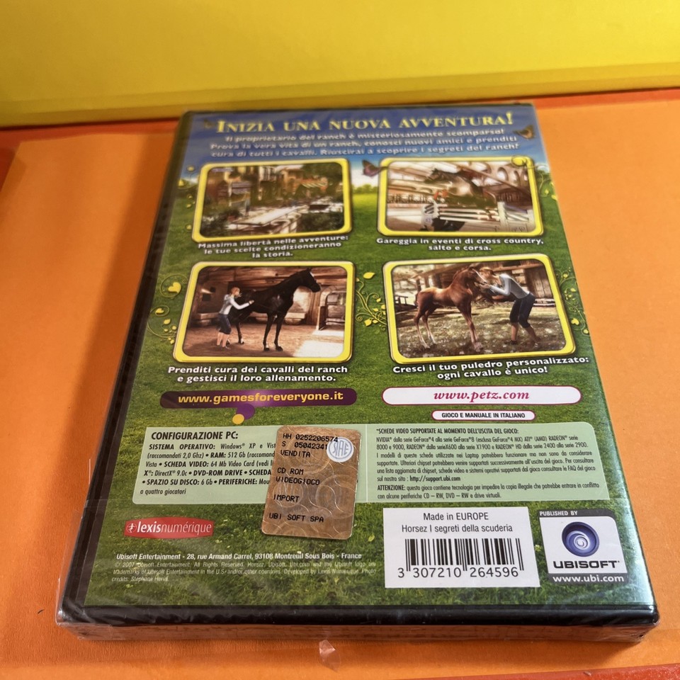 HORSEZ I SEGRETI DELLA SCUDERIA ITALIANO NUOVO - GIOCO VIDEOGIOCO PC ...