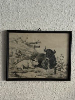 Schwarz- Weiß Zeichnung  Bild ,, Canton 