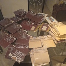 Vintage Pantyhose 100 packages Mixed Colors Sizes Styles PACKAGES HAVE WEAR