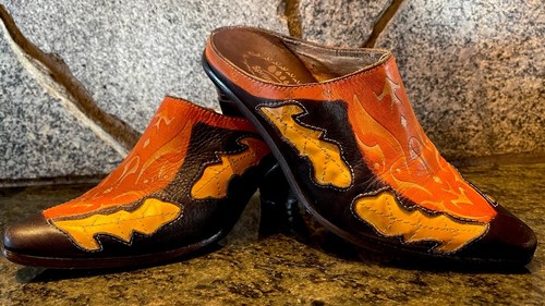 Spring Step Multicolor Leather Comfort Ankle Boot Size 38 - Picture 1 of 21