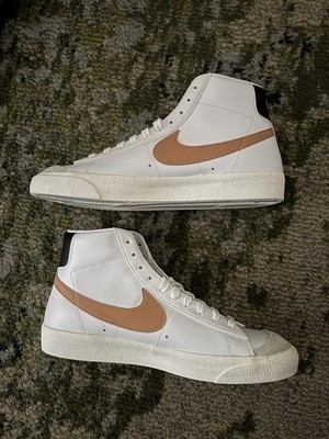 Nike Blazer Mid '77 Vntg Mens Shoes Size 11, Color: White/Tan