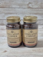Solgar Chelated Copper 100 Tablets Each Exp 2028 Lot Of 2
