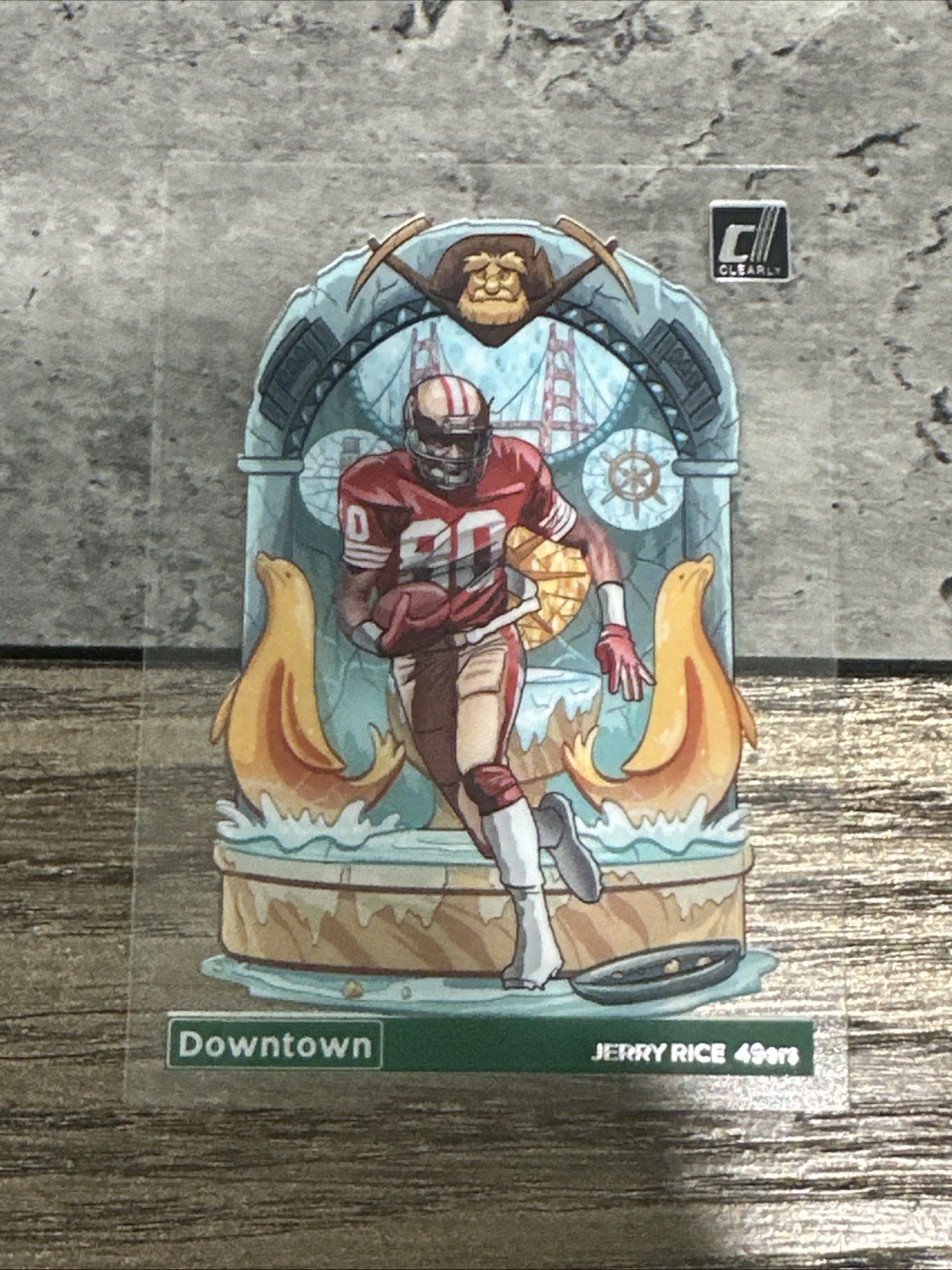 2023 Clearly Donruss Football JERRY RICE Downtown SSP #15 Case Hit 49ers