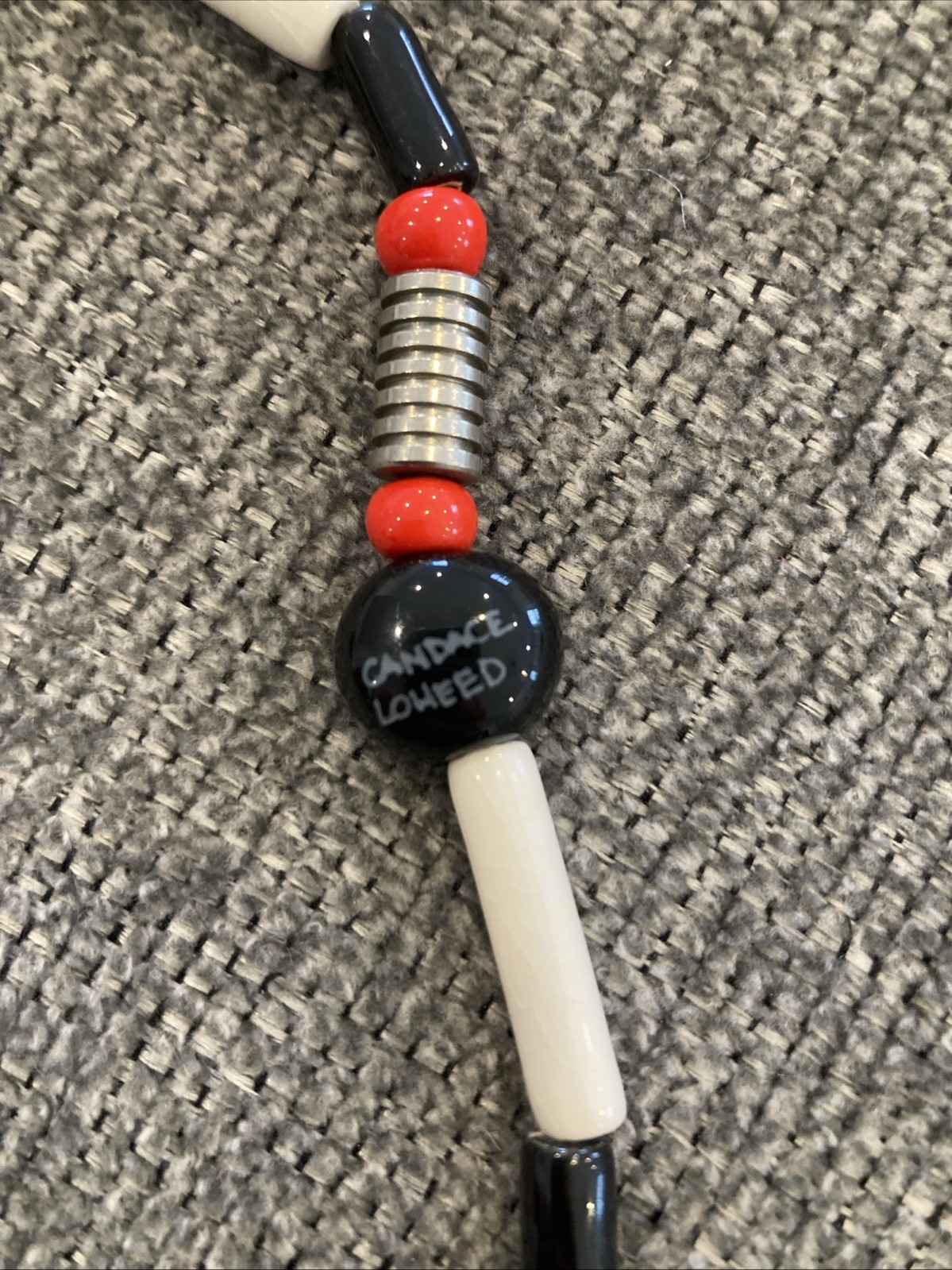 Ruby Z Candace Loheed Red Heart Statement Necklac… - image 4