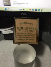 VINTAGE DEALER BOX PFLUEGER 4/0 BULL DOG CARLISLE HOOKS (12TUBES) NIB USA MADE