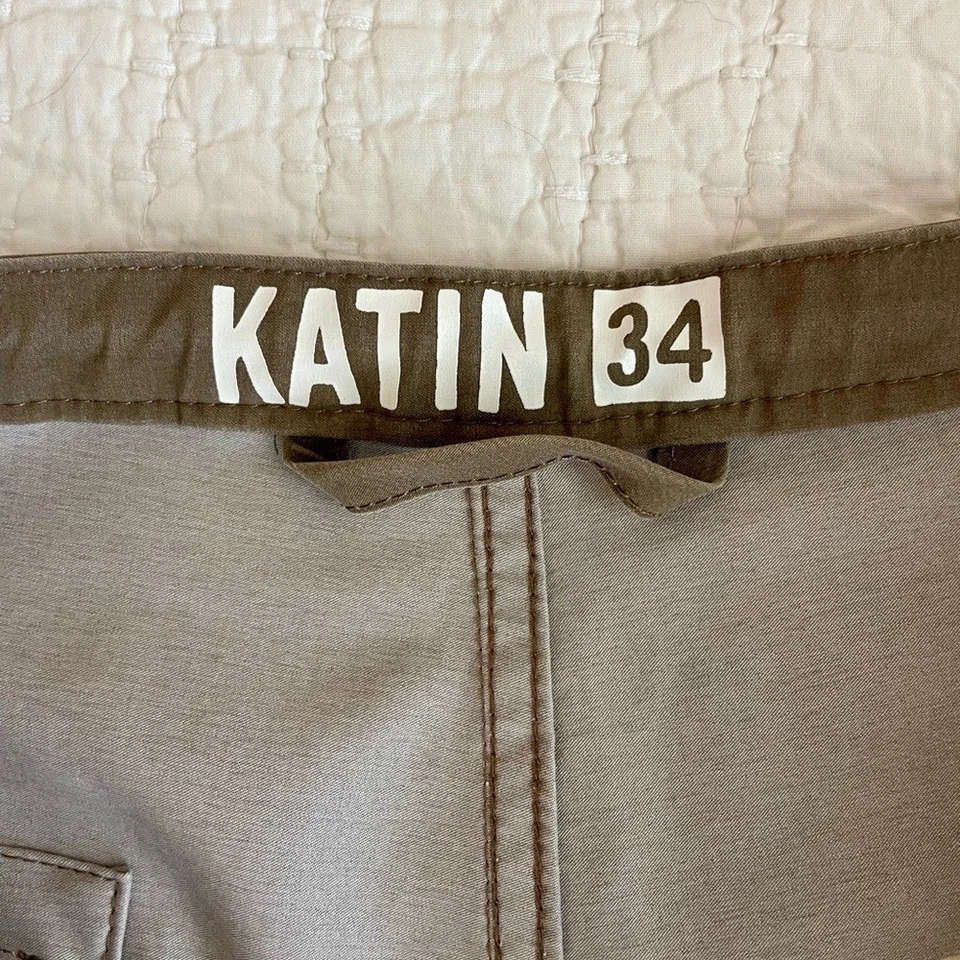 Bañador Kitan marrón a rayas para hombre Foto 3 de 4