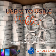 USB C to USB-C Cable PD 60W Fast Charger Cord Type C For iPhone 15 16 17 Samsung