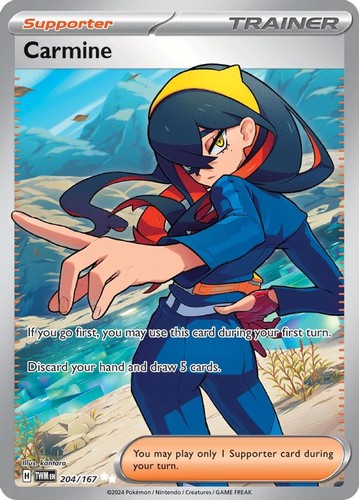 Pokemon Carmine (204/293) Twilight Masquerade NM HOLO