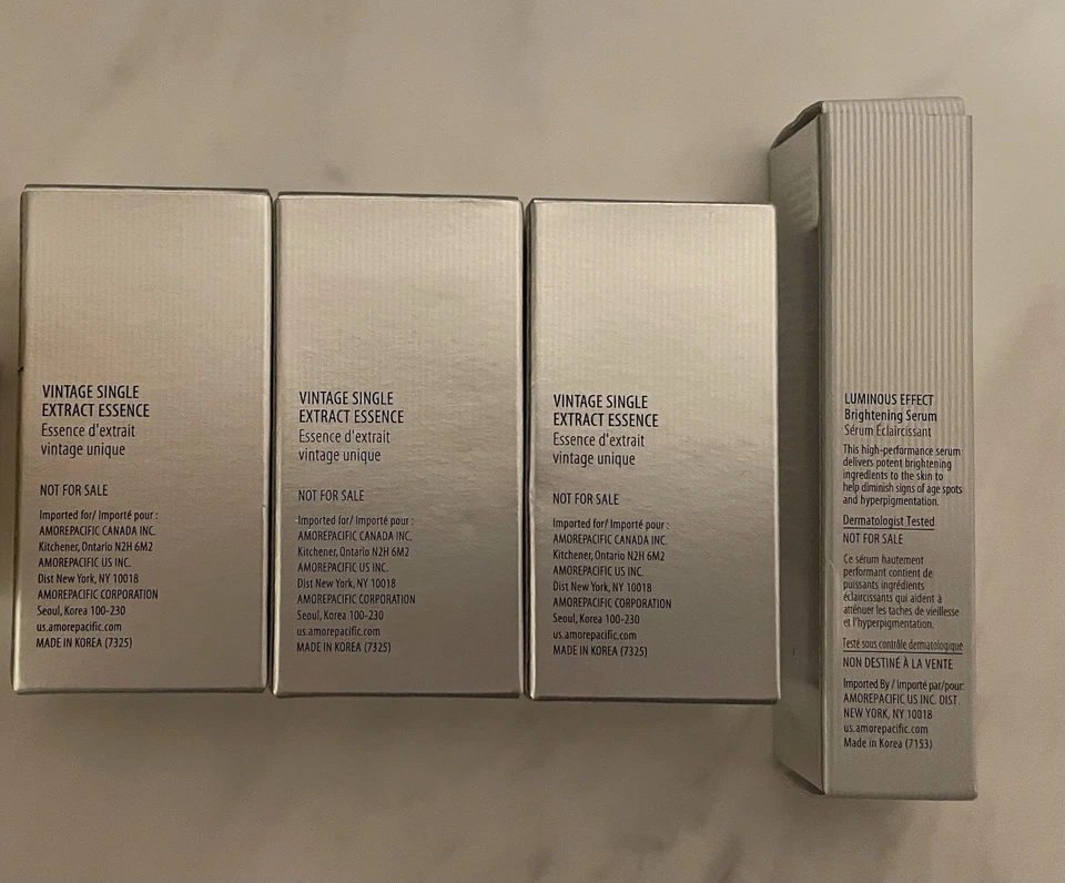 AMOREPACIFIC 3 Esencia Extracto Único Vintage + Suero Iluminador Efecto Luminoso Foto 2 de 2