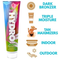 Hempz Hydro Whip Dark DHA & Natural Bronzers Tanning Bed Lotion Hydrowhip SunTan