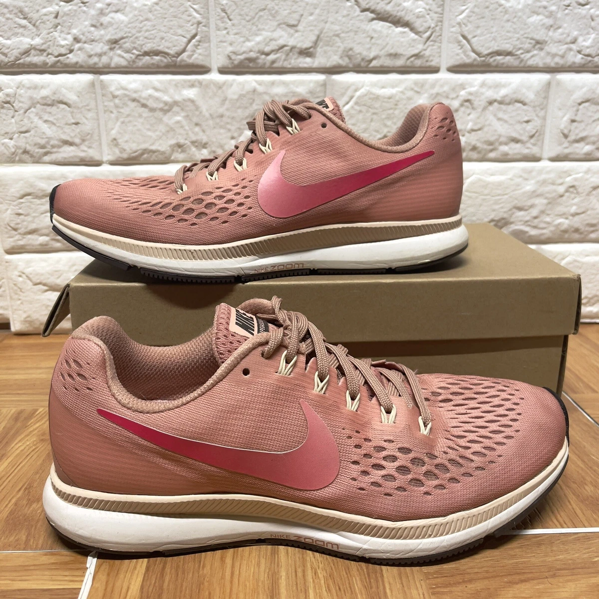 Nike Zoom Pegasus 34 Rust Pink 880560-606 Running Shoe Women Size 9 EUC | eBay