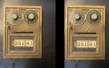 Qty Of Ten (10) VINTAGE Of POST OFFICE DOORS AND FRAME 50'S-60'S