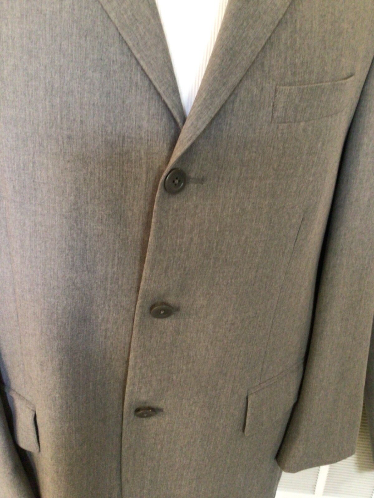 Men's DKNY Essentials Solid Gray Wool 3 Button 2P… - image 3