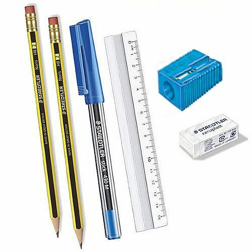 Staedtler 120 Student Set - Pencils, Sharpener, Eraser, Ball Pen, Ruler