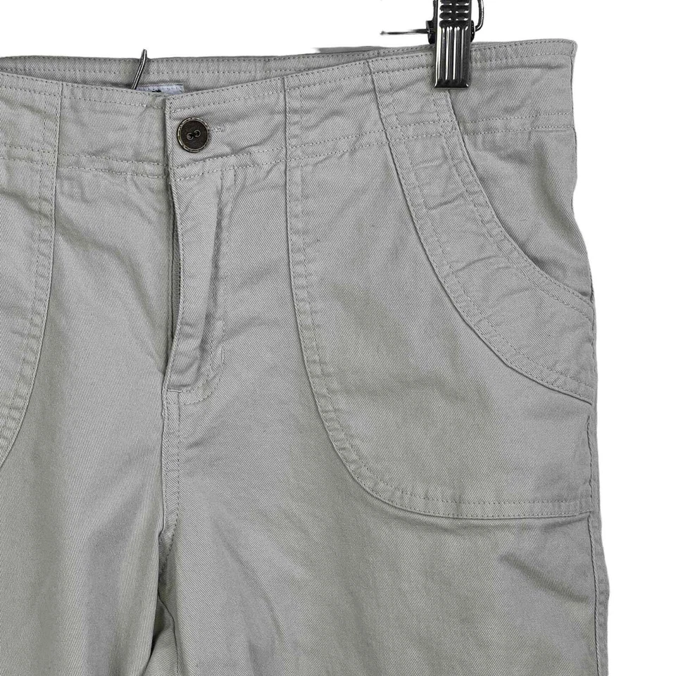 CARIBBEAN JOE ALGODÓN ELÁSTICO TIRO MEDIO FRENTE PLANO BERMUDA PANTALONES CORTOS TOSTADO 12P PETITE Foto 3 de 4