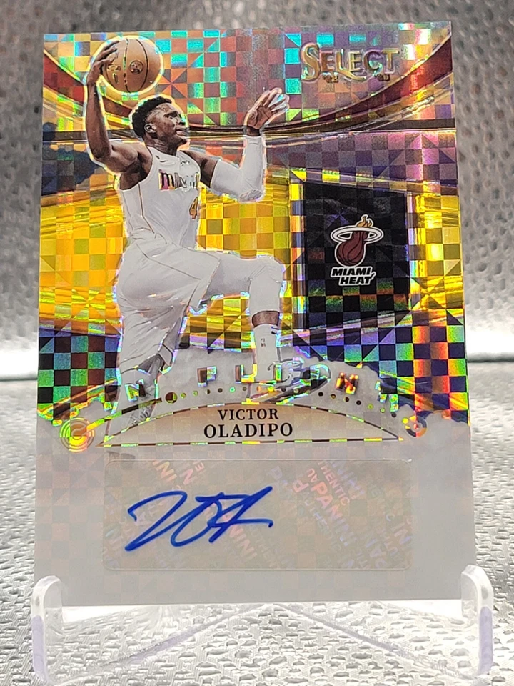 VICTOR OLADIPO 2022-23 SELECT IN FLIGHT AUTOGRAPH GOLD HEAT AUTO 10/10 🔥 🔥 - Image 3 of 4