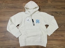 Amiri Drip Logo Hoodie   Size 2XL White  Baby Blue Regular Fit 