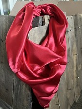Wild Rag Western Scarves Solid Bright Red Beautiful 36  x36  