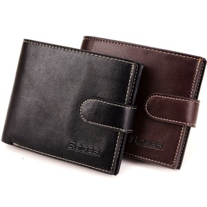 Men S Bifold Short Wallet Leather Money Clip Id Cr!   edit Card Bag - image is loading men 039 s bifold short wallet leather money