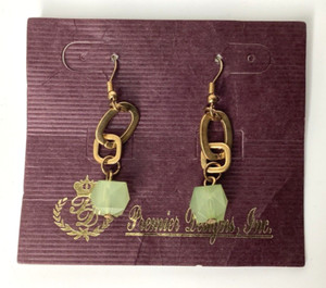 Authentic Premier Designs Jewelry SHANNON Gold Plated Dangle Pierced Earrings 896
