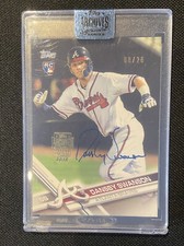 2018 Topps Archives DANSBY SWANSON RC AUTO /26 Rookie Card Autograph 2017 SP SSP