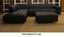 2-PC-Gorgeous-Modern-contemporary-Black-genuine-Leather-Sectional-Sofa-set-1707 thumbnail 2