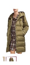 Maje Grenadina Side-zip Detail Quilted Shell Hooded Down Coat Sz T38 Hard2find