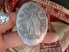 Year 2000 - FATHER TIME - Wendell August Forge - aluminum Christmas ornament