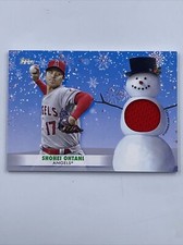 SHOHEI OHTANI 2021 Topps Holiday #WRC-SO Red Metallic Player Worn Relic /25
