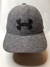 Youth Under Armour Heather Grey Gray Hat Cap Embroidered Black Logo Size Sm/Med