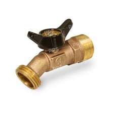 1/4 Turn No Kink Cast Brass Hose Bib - MIP x Hose