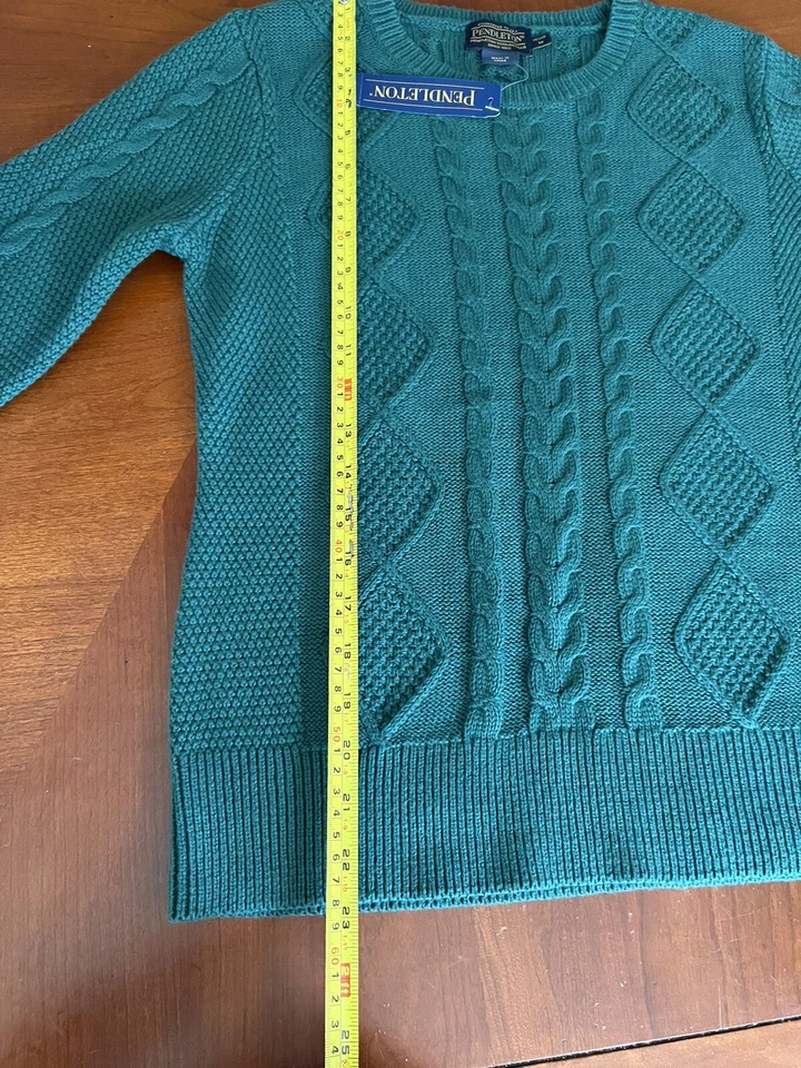 Suéter Pendleton Algodón Y Cachemira Talla M Verde Foto 4 de 4