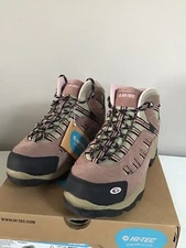 Hi-Tec Women's Bandera Mid-Rise Waterproof Hiking Boot Taupe/Blush NWT Size 10 
