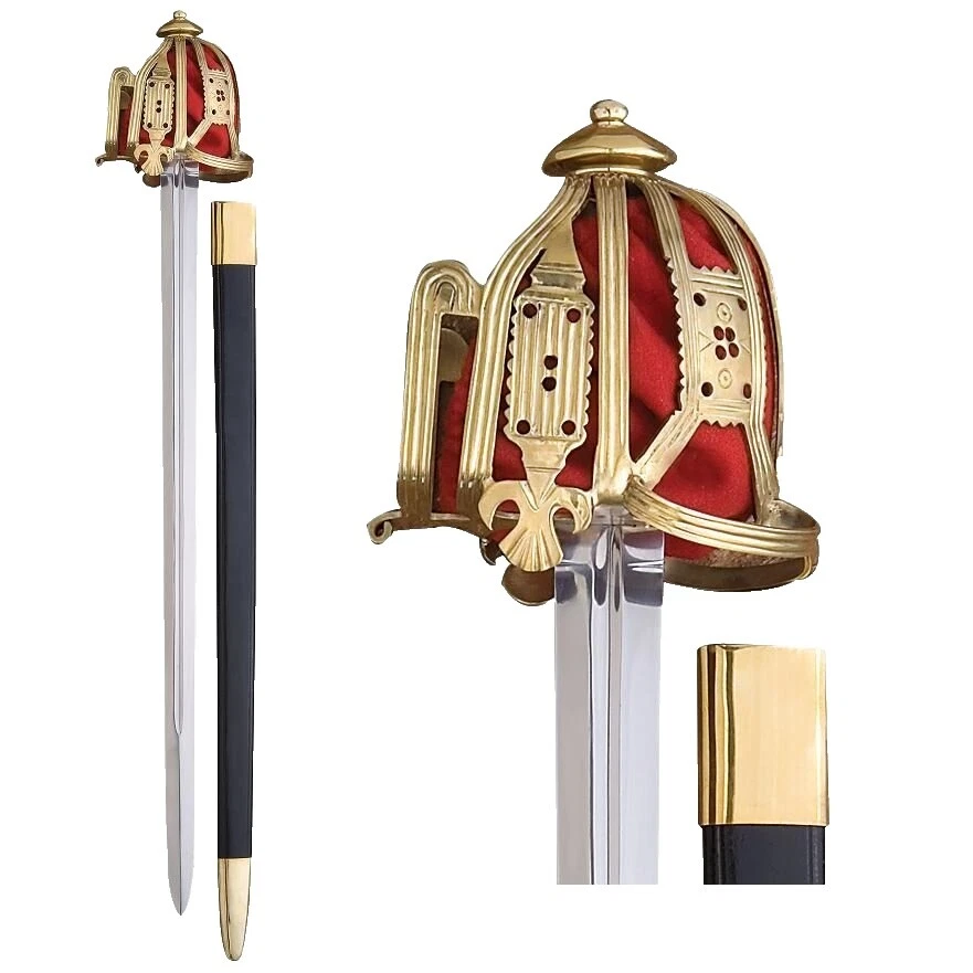 Mango de latón reproducción espada espadas de colección, Cine y TV