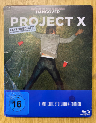 BLURAY '' PROJECT X '' Limitierte Steelbook-Edition Neuwertig FSK 16