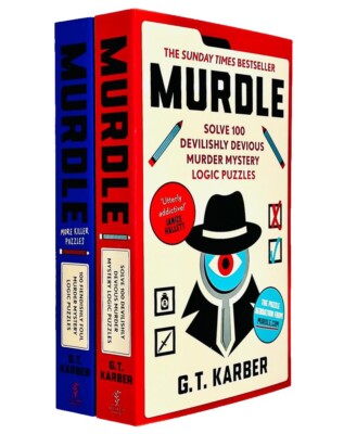 MURDLE 洋書 2冊　和書1冊　セット G.T. Karber Murdle Puzzle Series 2 Books Collection by G T Karber Murdle More