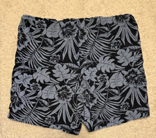 Nautica swim trunks Men's size large, blue floral