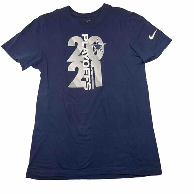 Nike Dallas Cowboys 2021 Playoffs T Shirt Unisex Adult Size Small
