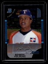 2005 Bowman Chrome Draft Picks & Prospects Edison Volquez Texas Rangers #BDP134