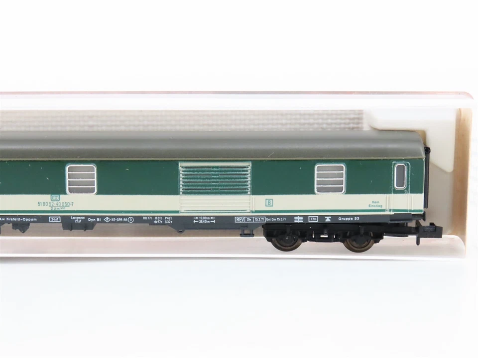 N Scale Fleischmann 8101 DB German Baggage Passenger Car #050-7 - Image 3 of 4