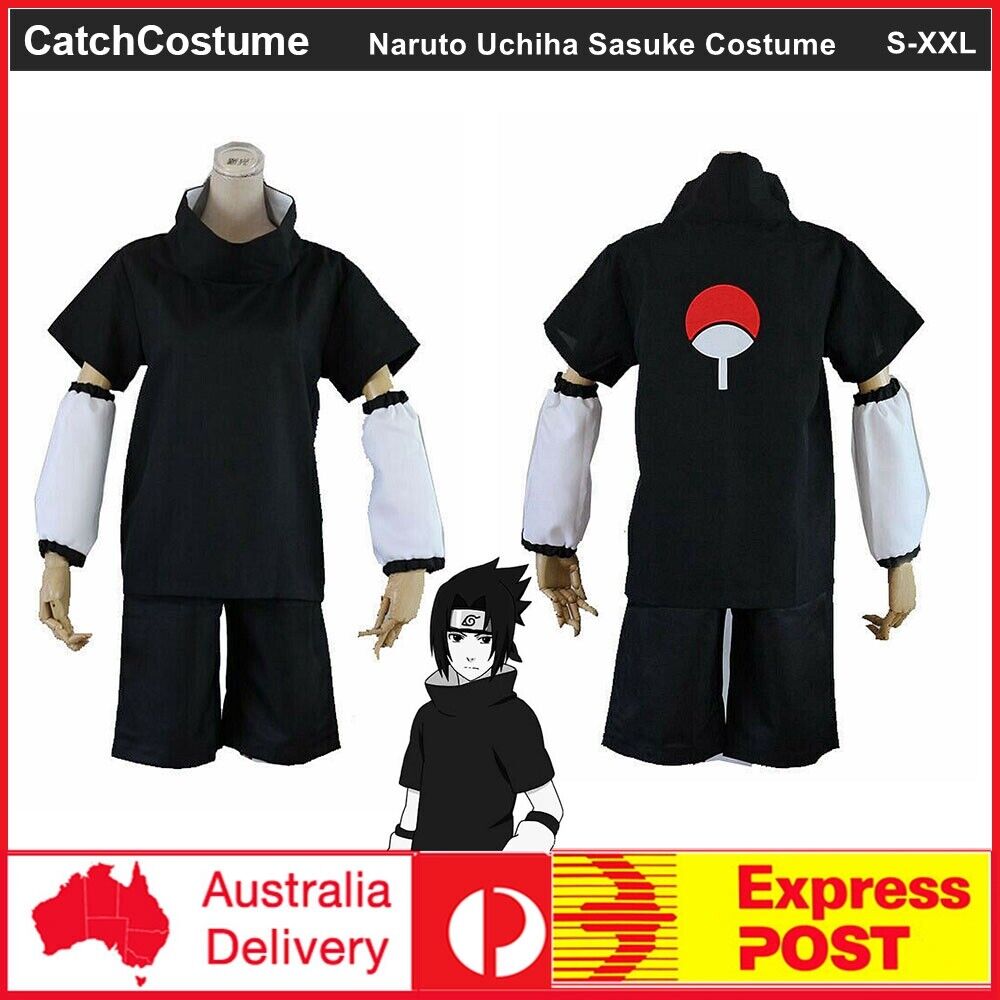 Anime Naruto Shippuden Uchiha Sasuke Cosplay Costume Full Set Christmas  Outfits